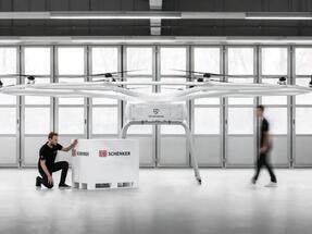 The delivery of goods using a drone can be a reality within two years, warn DB Schenker and Volocopter