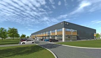Flexible spaces are being created in the newly built Hall B in VGP Park České Budějovice