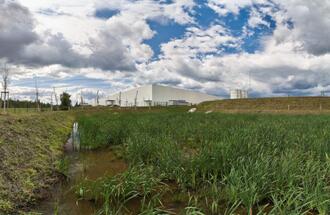 The study showed that dark facades of industrial properties increase the heat island effect