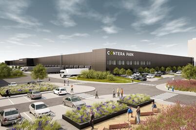 New Warehouse Near the Prague Ring Road Under Construction in Contera Park Říčany