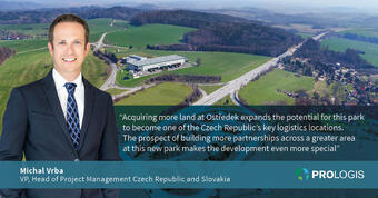 Prologis Park Prague D1 Ostredek keeps growing with new land acquisition